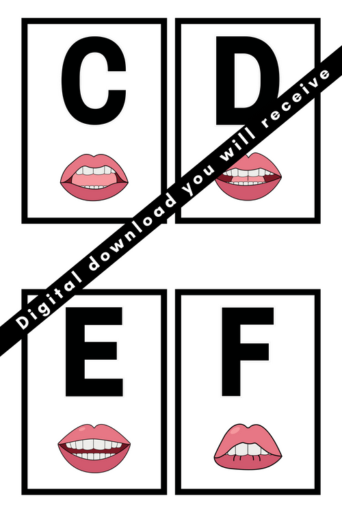 Alphabets Flashcards w/Mouth Formation PDF