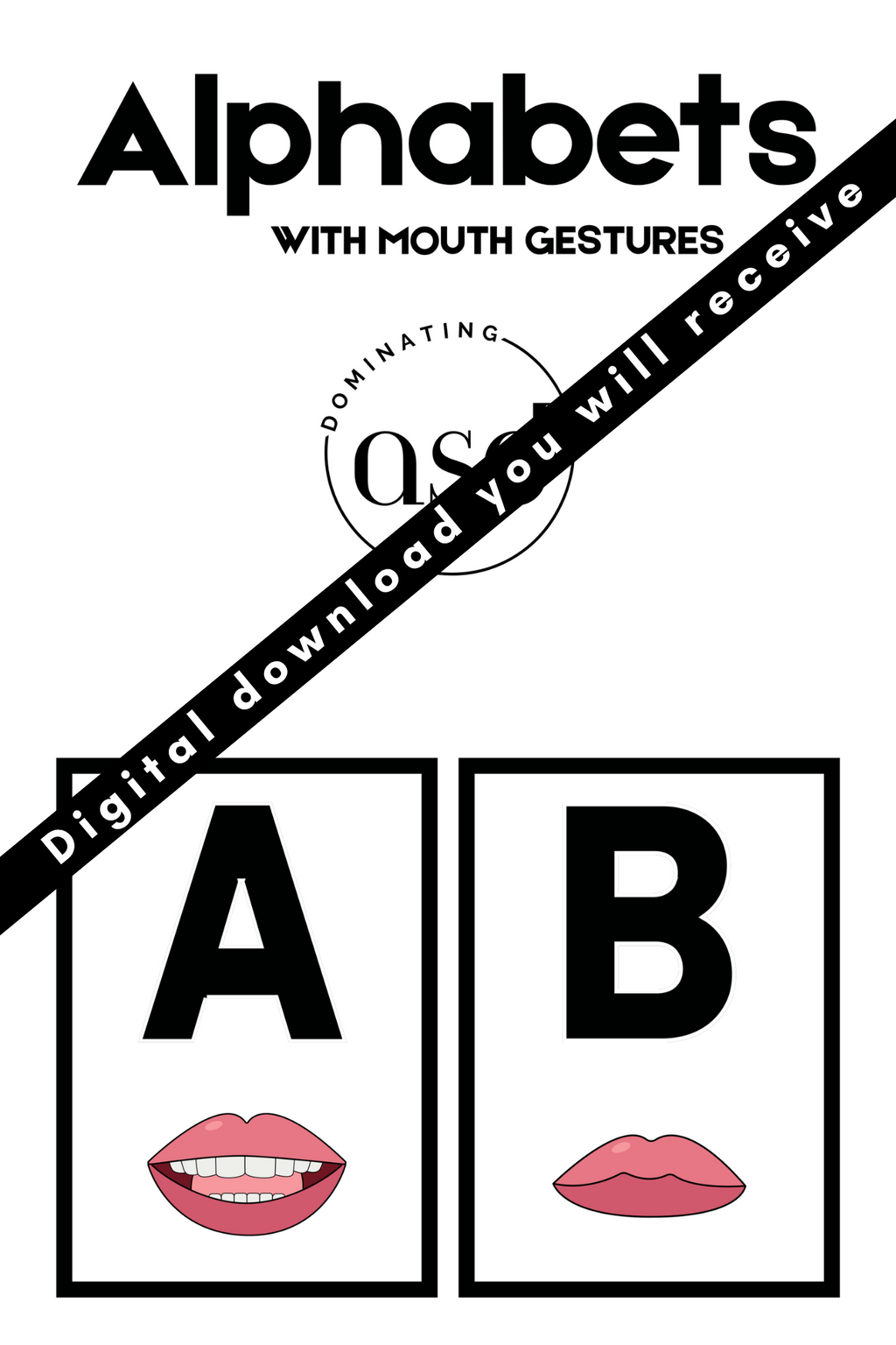 Alphabets Flashcards w/Mouth Formation PDF