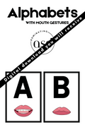 Alphabets Flashcards w/Mouth Formation PDF