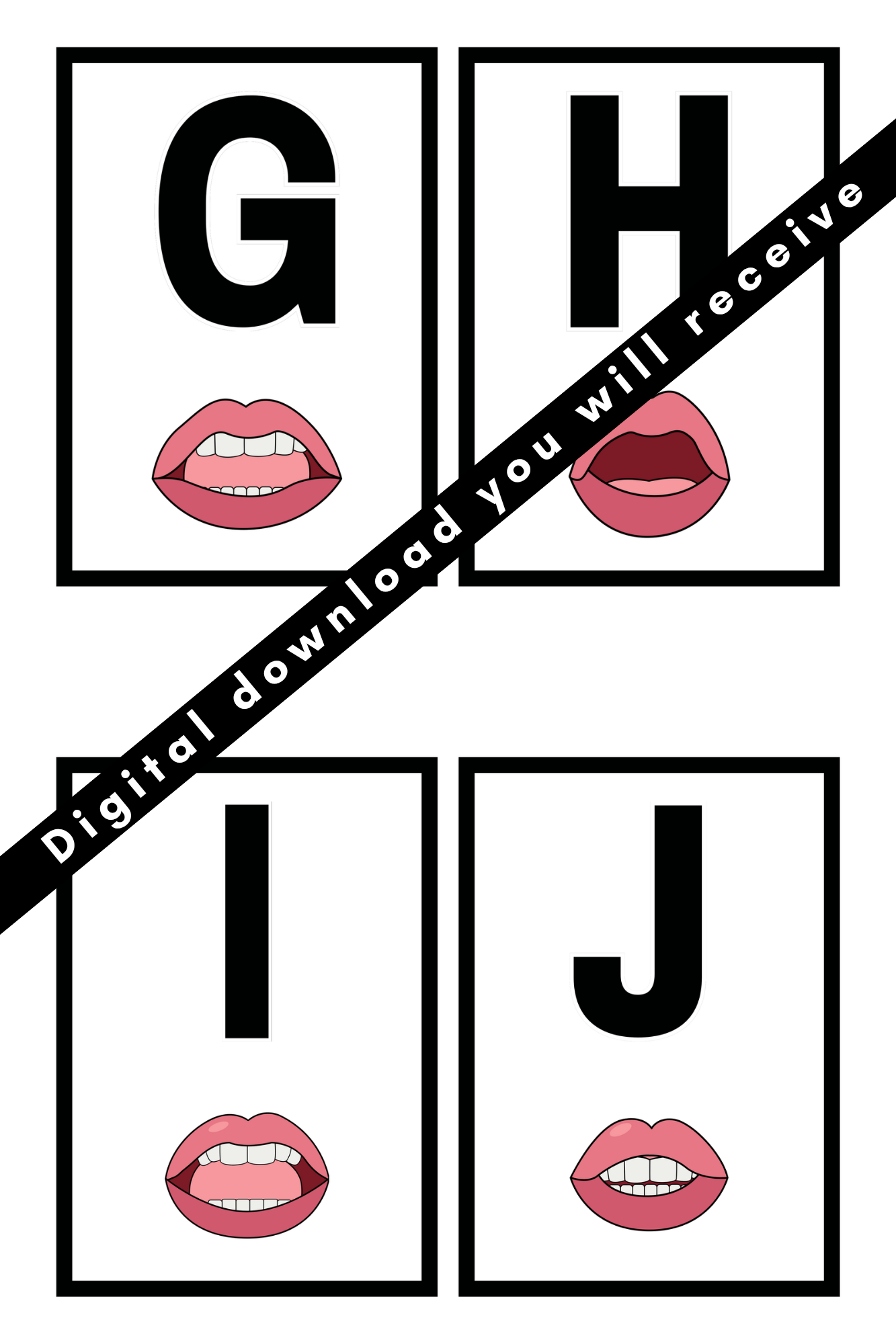 Alphabets Flashcards w/Mouth Formation PDF