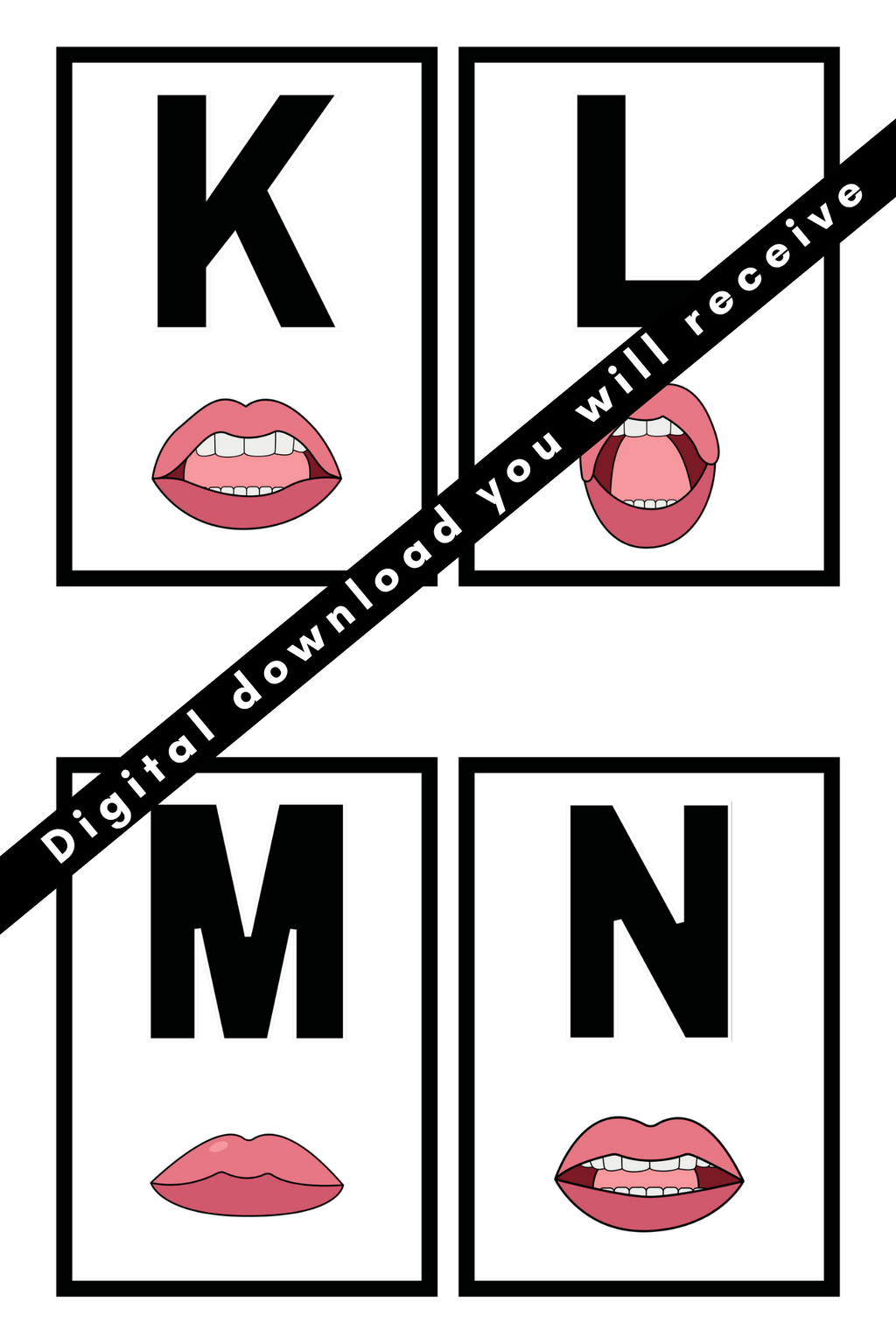 Alphabets Flashcards w/Mouth Formation PDF