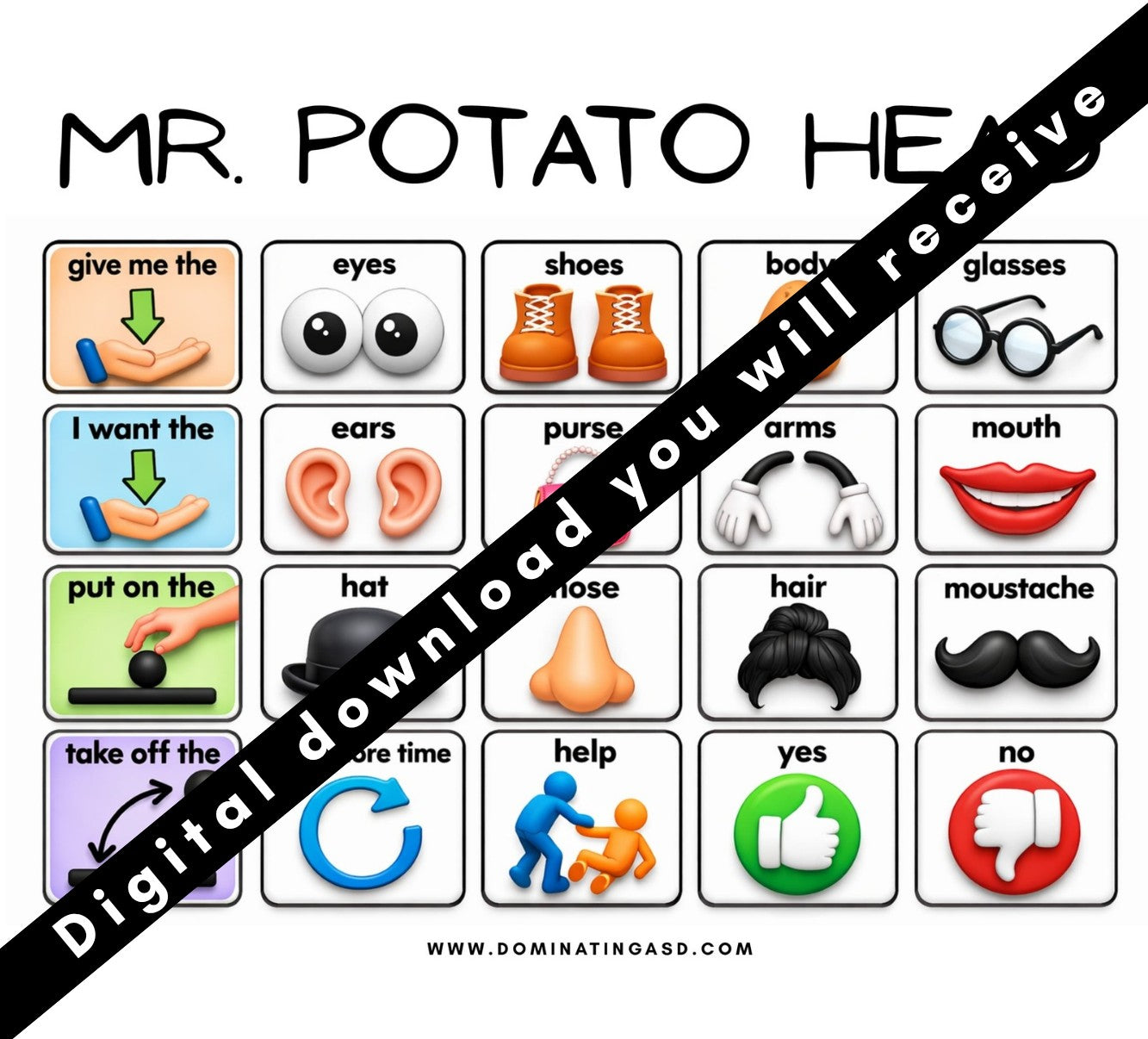 Mr. Potato Head Language Building Bundle PDF