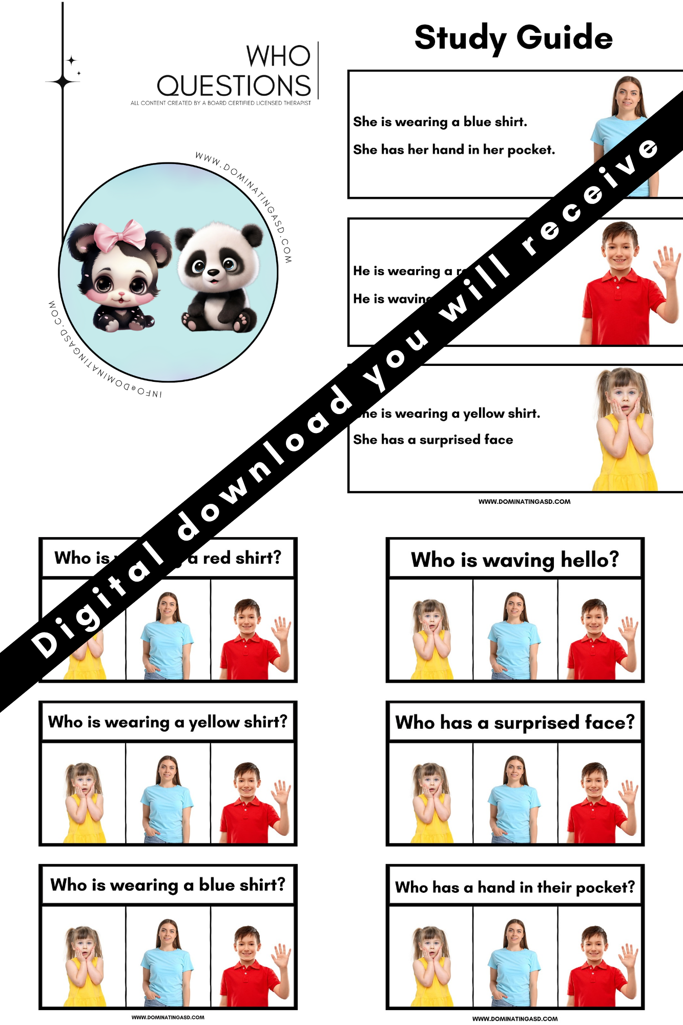 Who Questions Bundle PDF