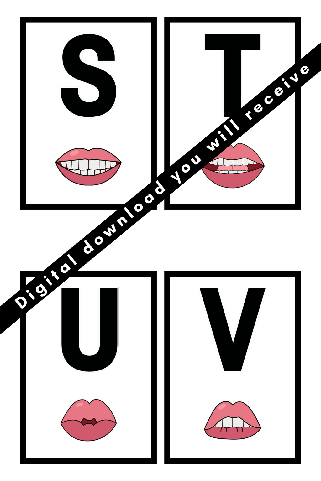 Alphabets Flashcards w/Mouth Formation PDF