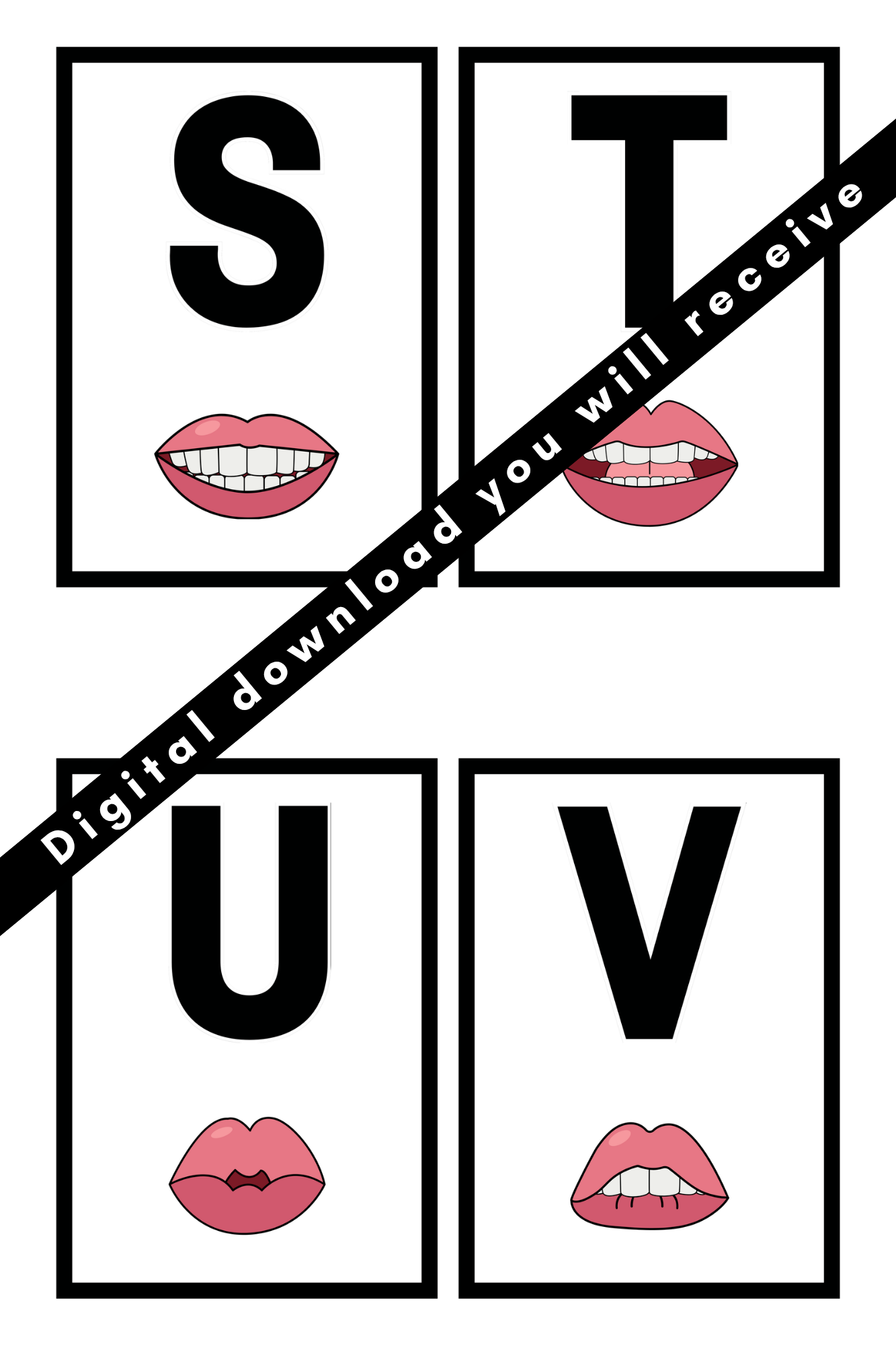 Alphabets Flashcards w/Mouth Formation PDF