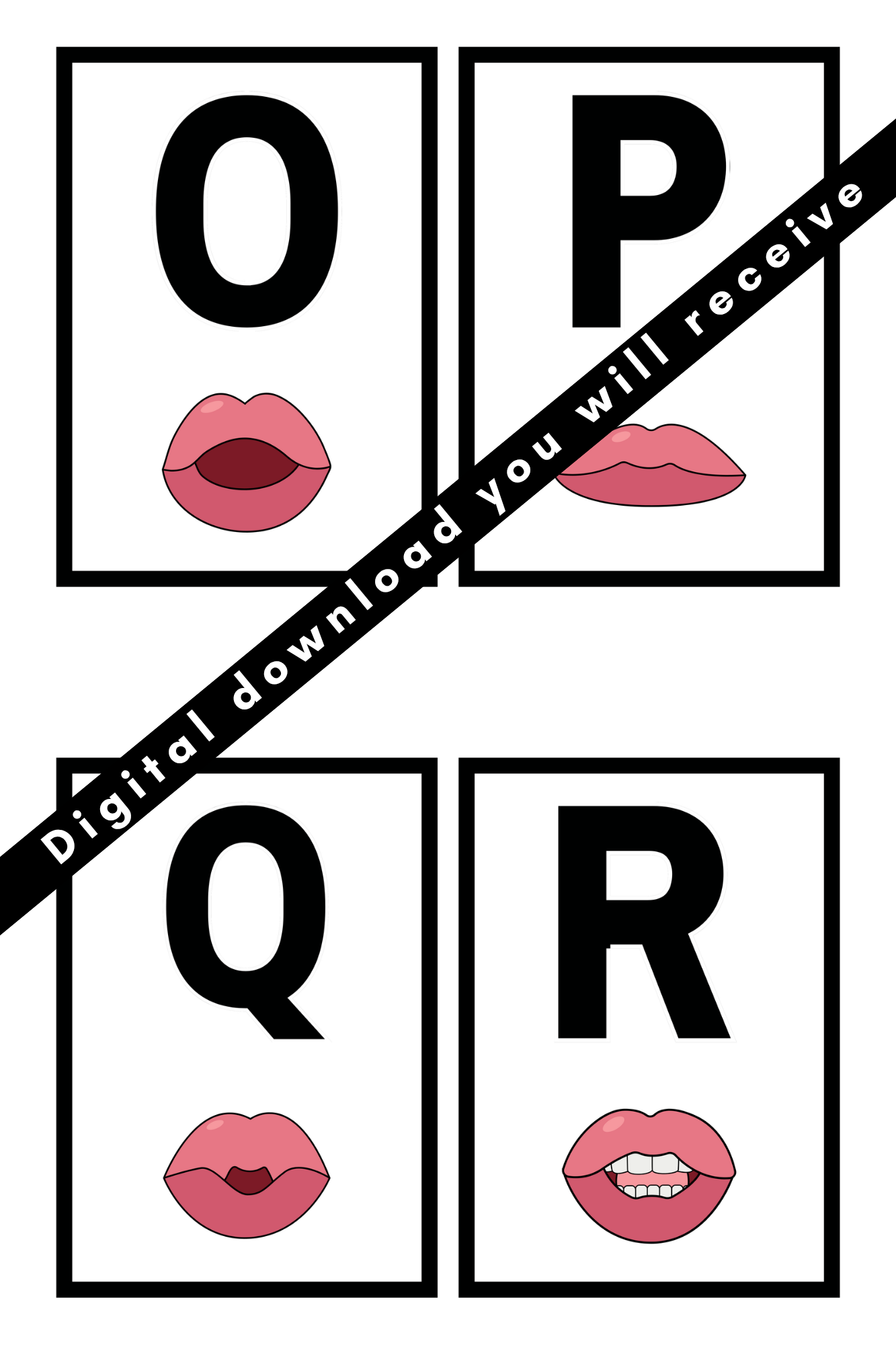 Alphabets Flashcards w/Mouth Formation PDF